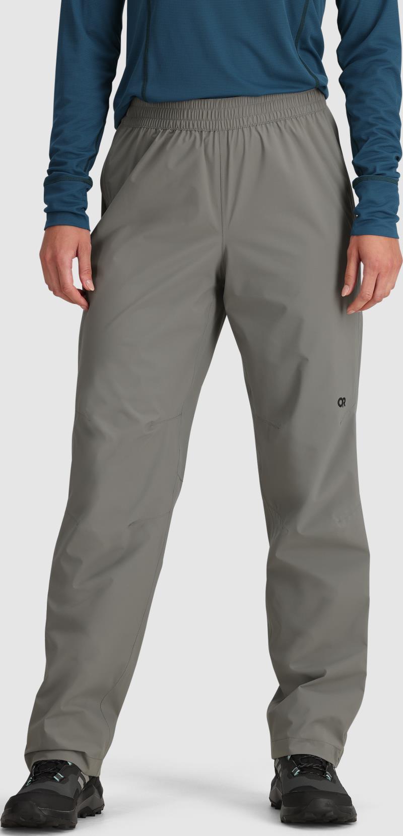 Stratoburst Stretch Rain Pants - Womens - Pewter 3