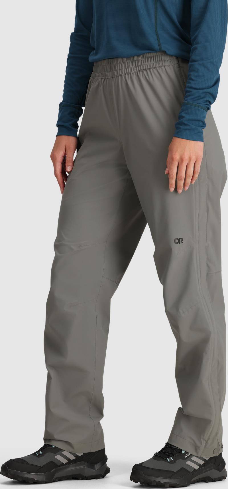 Stratoburst Stretch Rain Pants - Womens - Pewter 4
