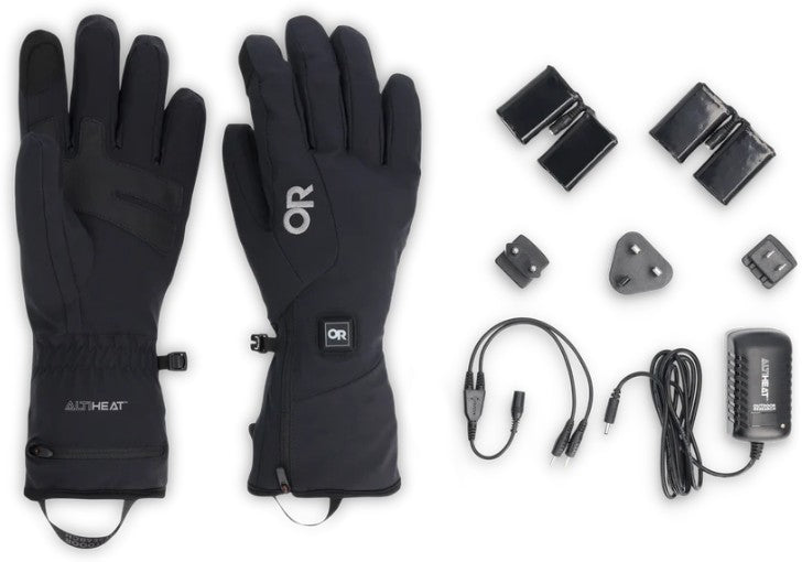 Sureshot Heated Softshell Gloves - Mens - solid black 1