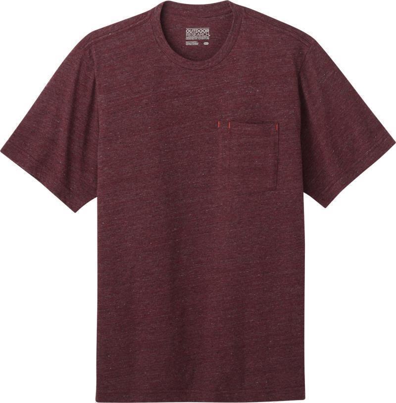 Terra SS T-Shirt - Mens - Burgundy Heather 1