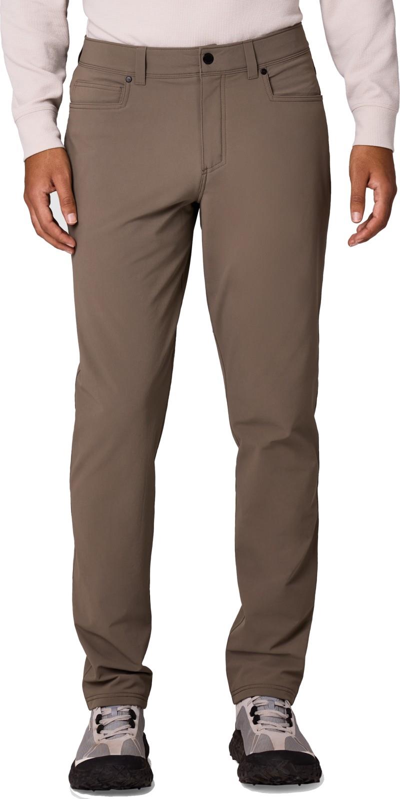 Timberline Fleece Lined Pants, 34" Inseam - Mens - gravel 1