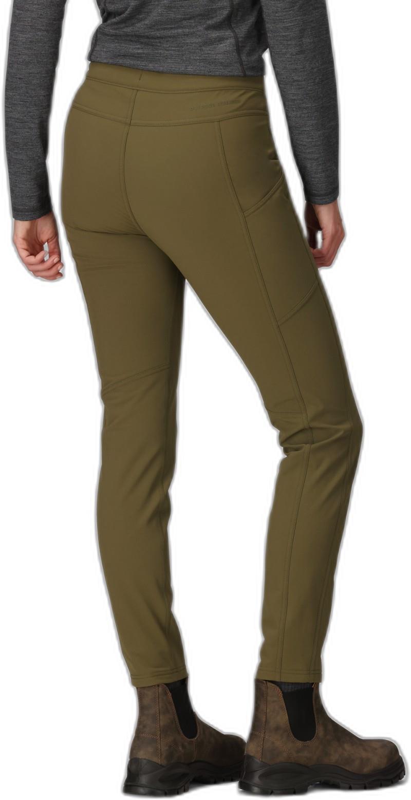 Timberline Fleece Lined Pants, Reg - Womens - dark olive 1