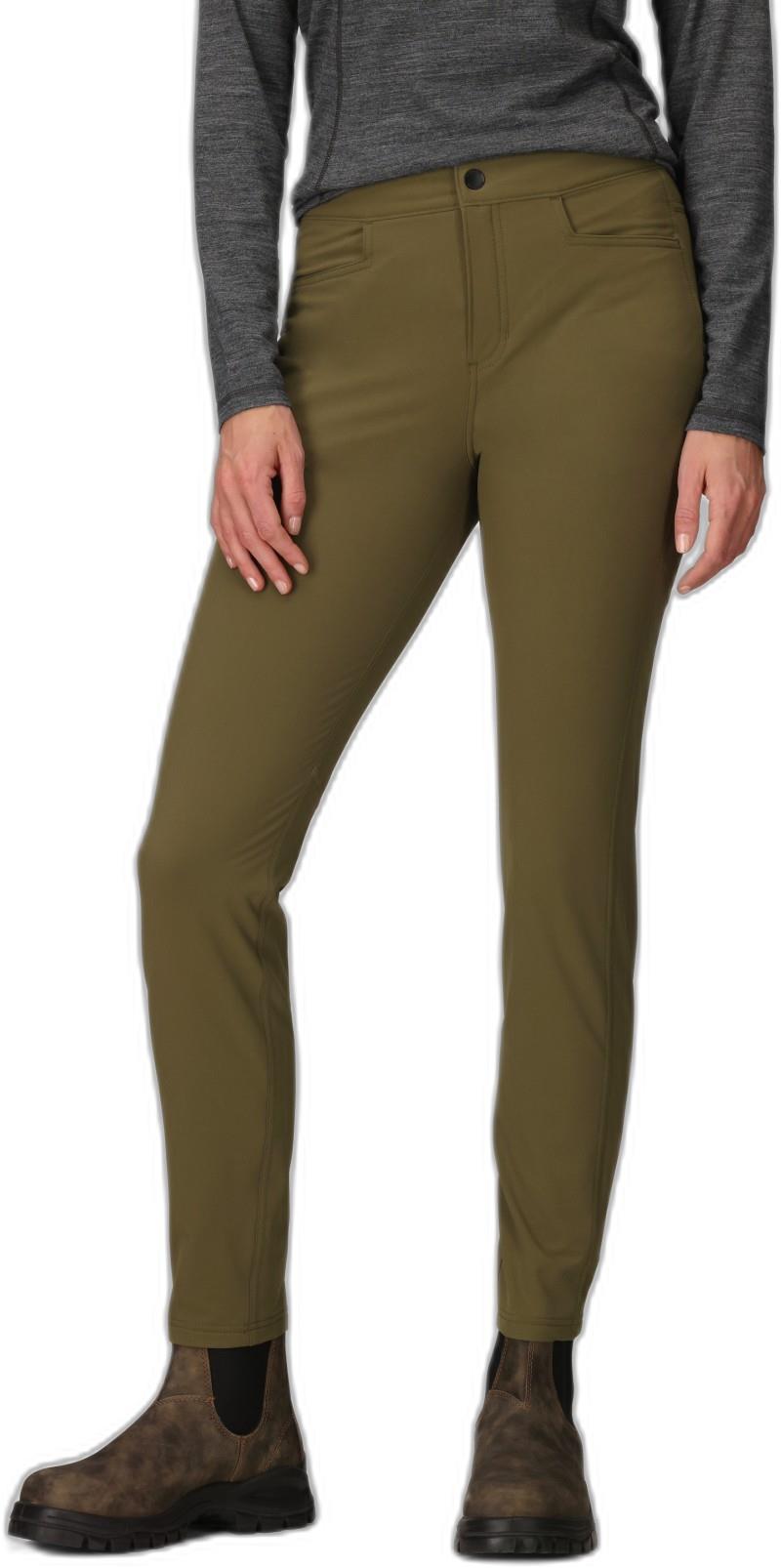 Timberline Fleece Lined Pants, Reg - Womens - dark olive 1