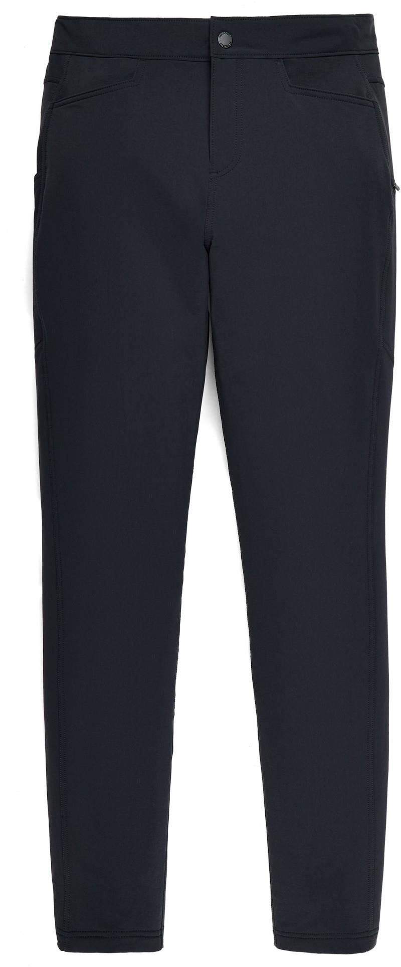 Timberline Fleece Lined Pants, Short - Womens - black 1
