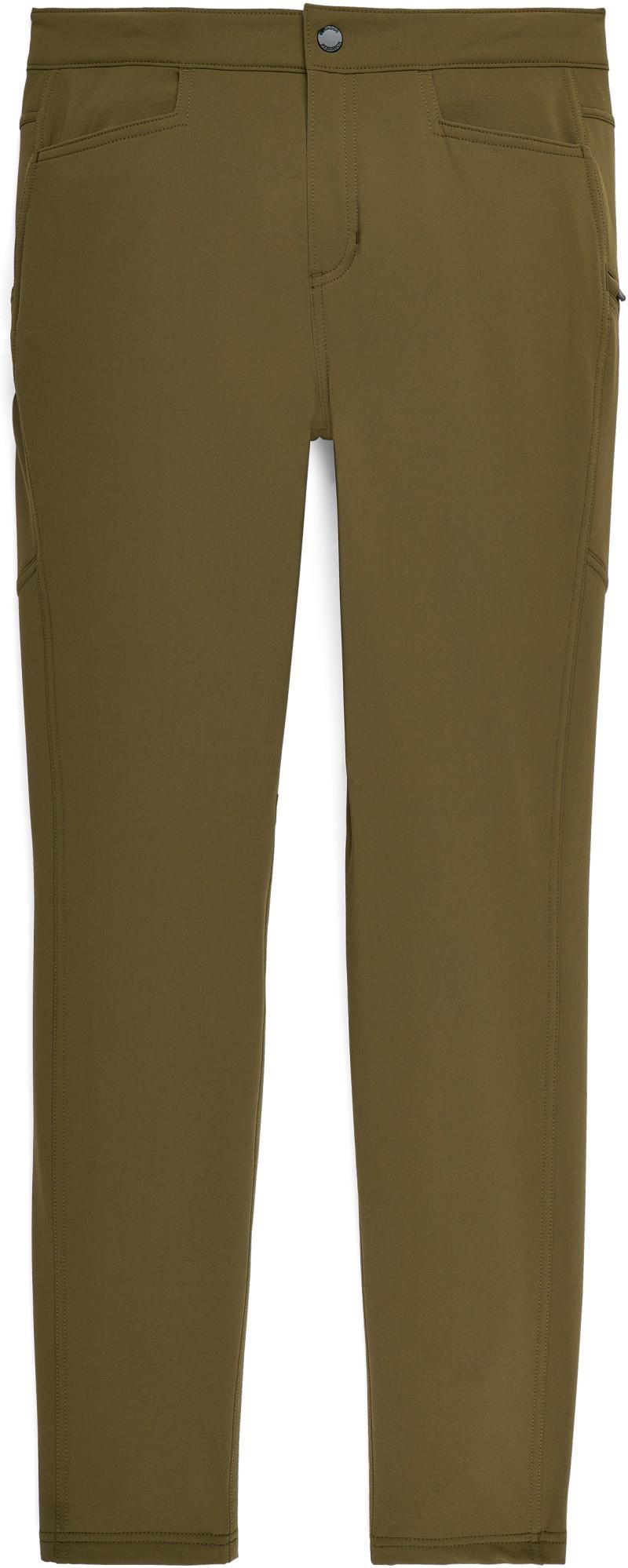 Timberline Fleece Lined Pants, Short - Womens - dark olive 1