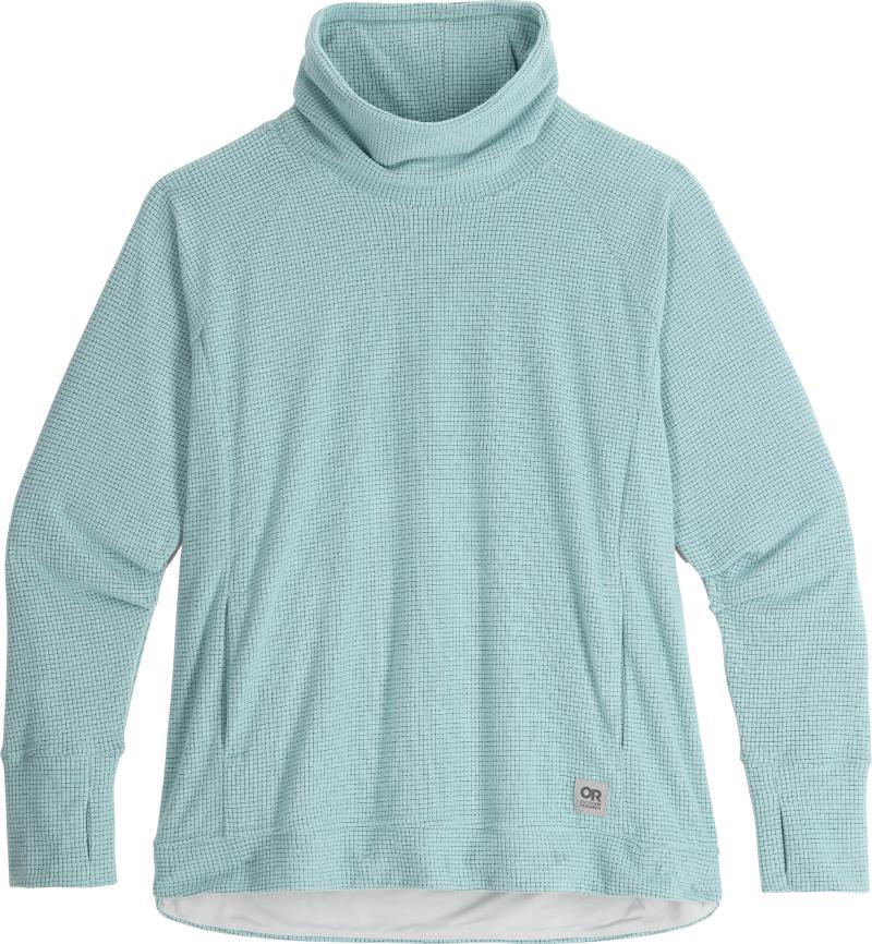 Trail Mix Cowl Pullover, Plus - Womens - Sage 1