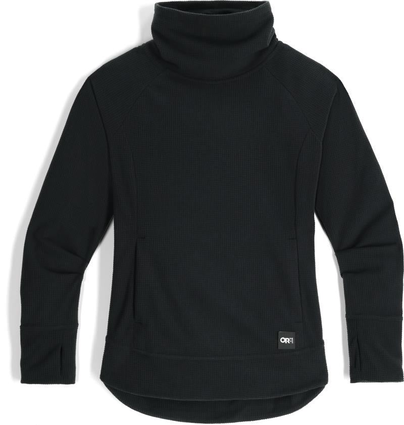 Trail Mix Fleece Cowl Pullover - Womens - Black 1