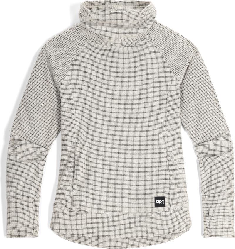 Trail Mix Fleece Cowl Pullover - Womens - Oyster 1