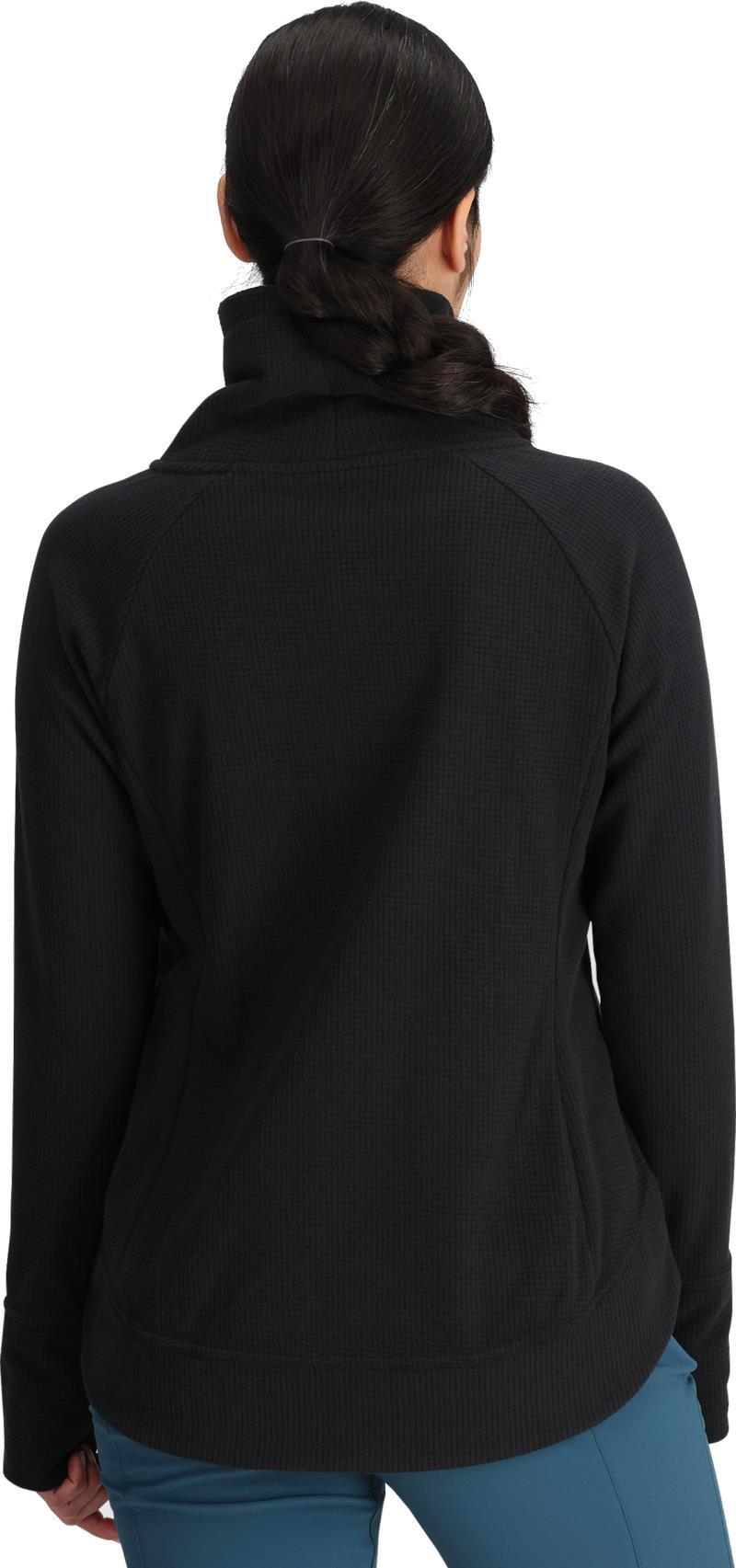 Trail Mix Fleece Cowl Pullover - Womens - black 1