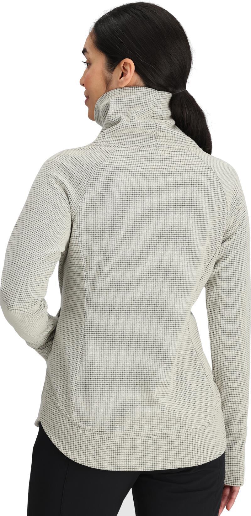 Trail Mix Fleece Cowl Pullover - Womens - oyster 1