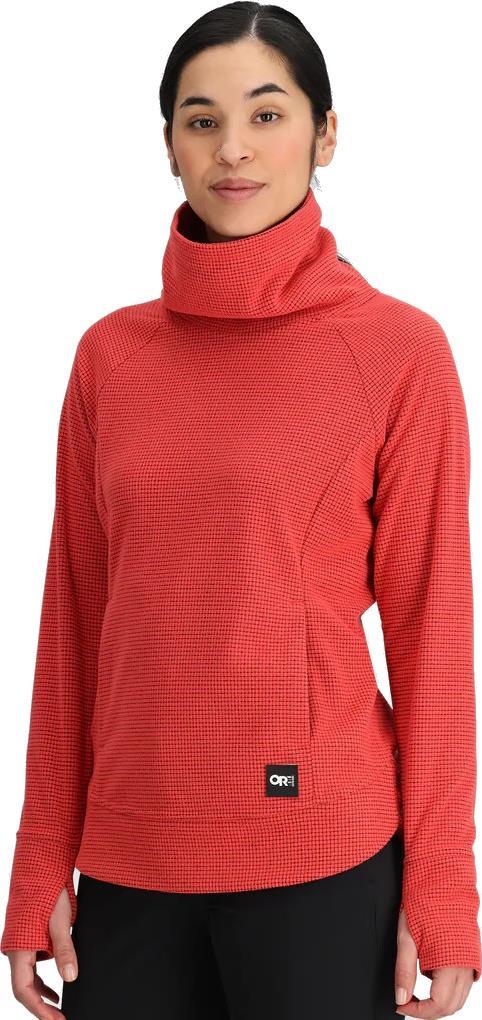 Trail Mix Fleece Cowl Pullover - Womens - sunrise 1