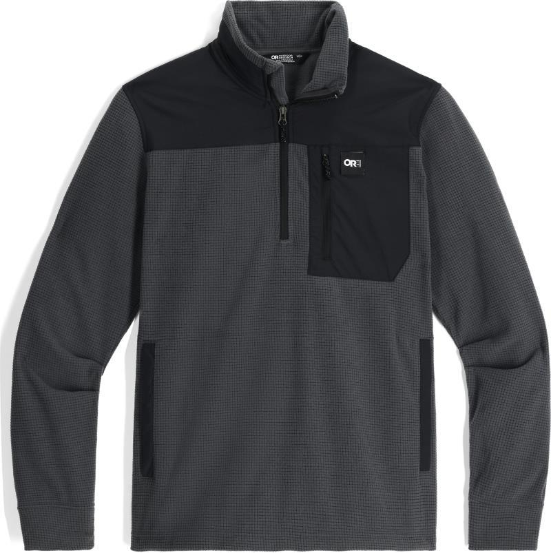 Trail Mix Fleece Quarter Zip Pullover - Mens - Storm 1