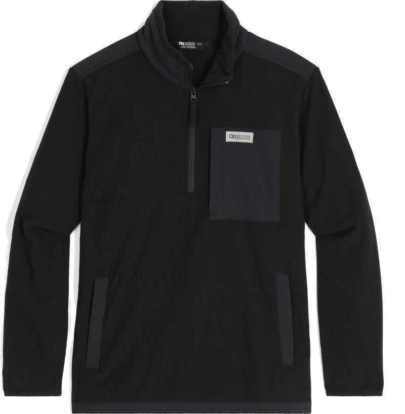Trail Mix Quarter Zip Pullover - Mens - Black 1
