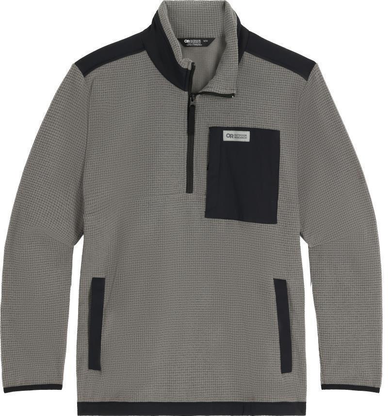 Trail Mix Quarter Zip Pullover - Mens - Pewter 1