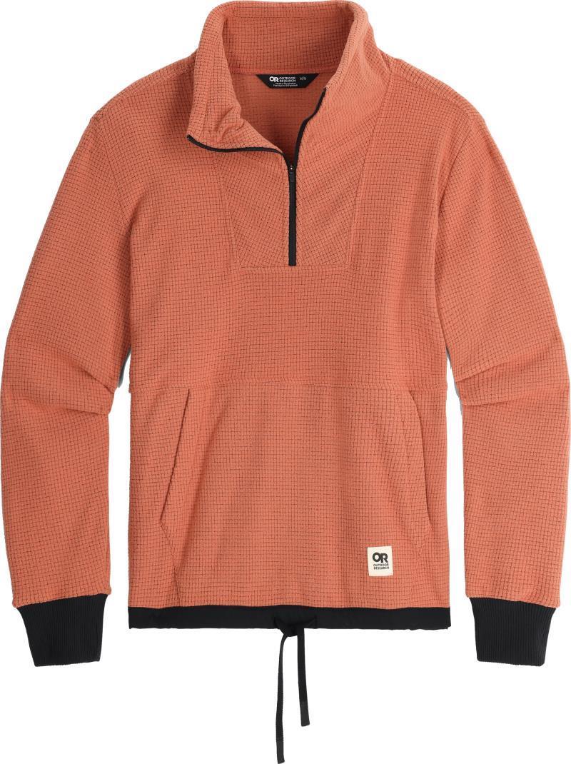 Trail Mix Quarter Zip Pullover - Womens - Cinnamon / Black 1
