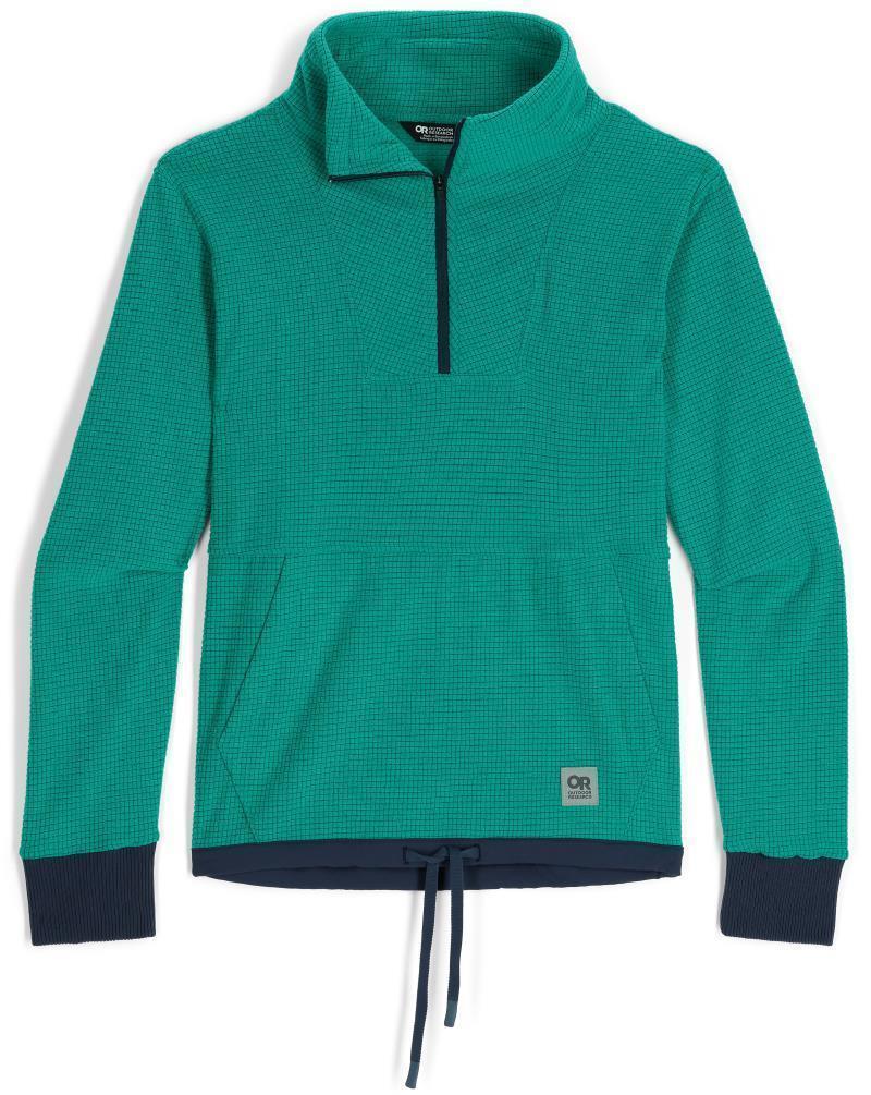 Trail Mix Quarter Zip Pullover - Womens - Tropical / Naval Blue 1
