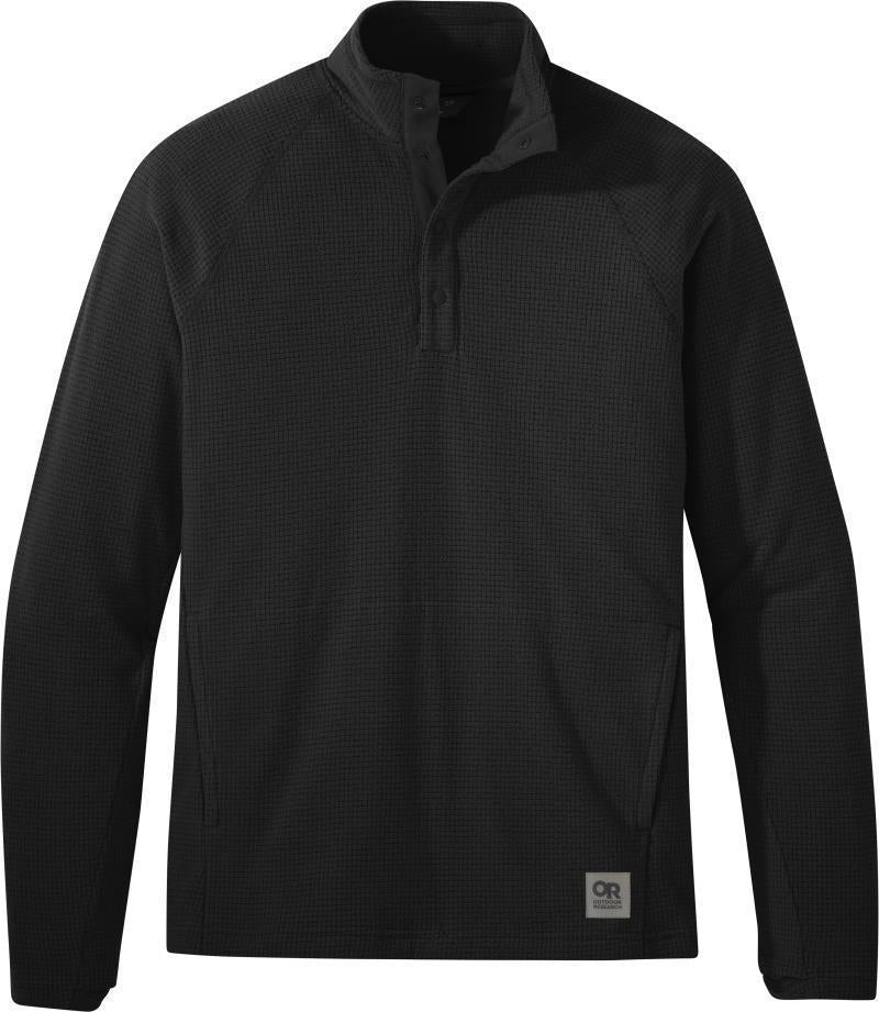 Trail Mix Snap Pullover - Mens - Black 1