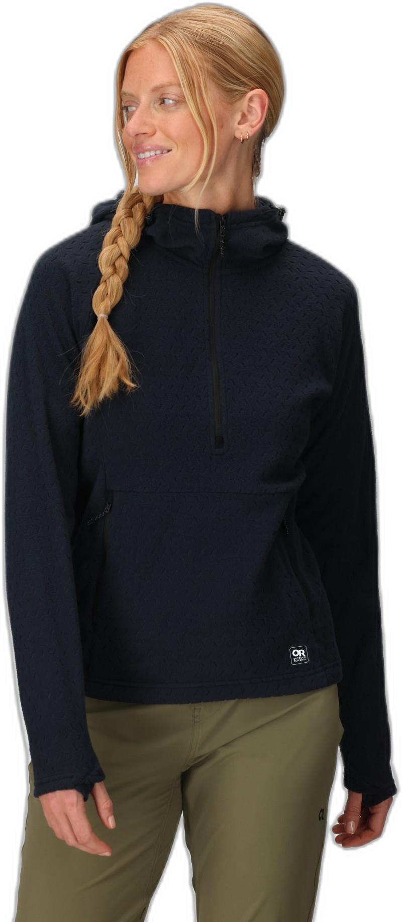 Trail Mix XT Fleece Pullover Hoodie - Womens - black 1