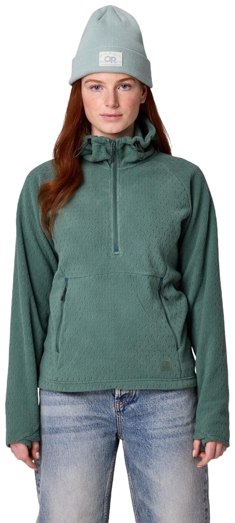 Trail Mix XT Fleece Pullover Hoodie - Womens - malachite 1