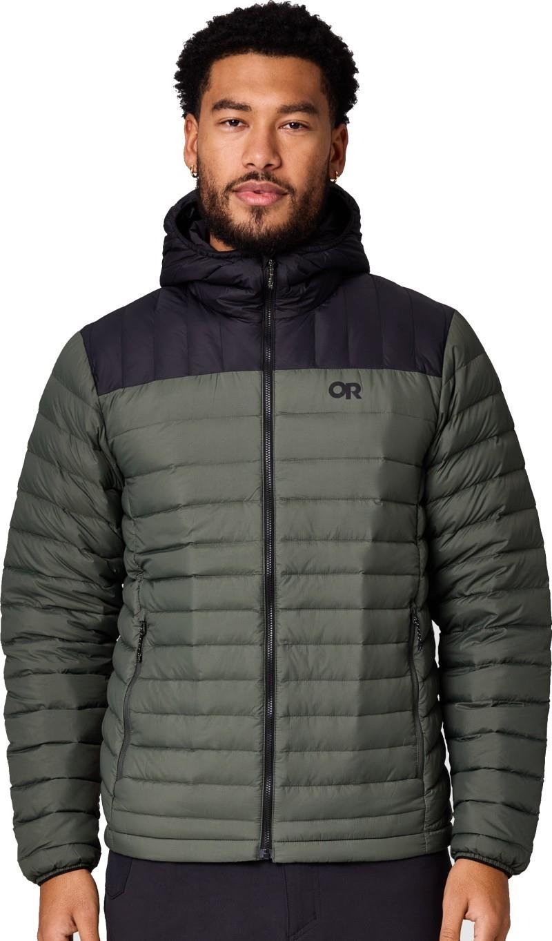 Transcendent Down Hoodie - Mens - dark laurel / black 1