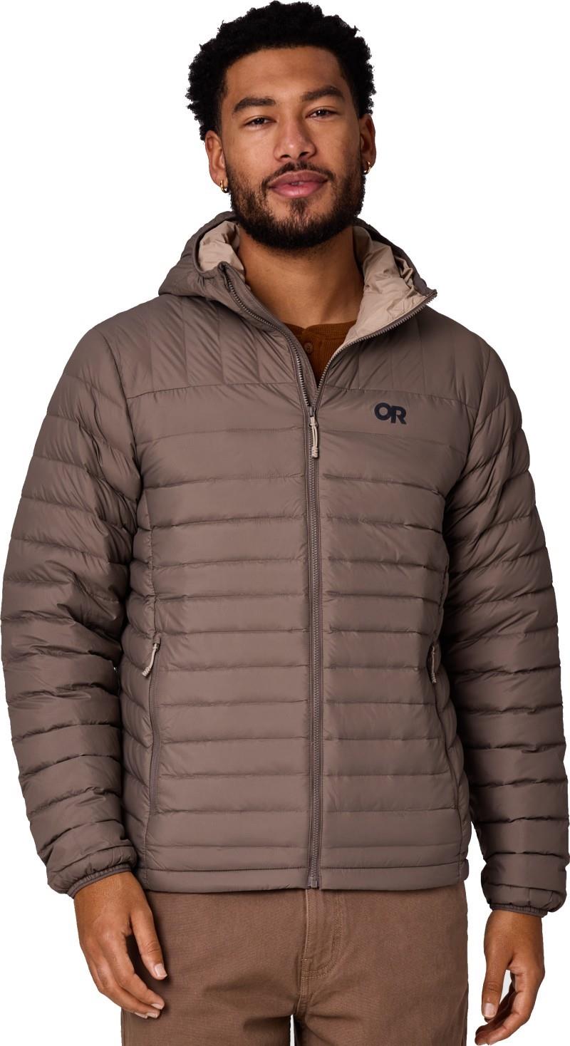 Transcendent Down Hoodie - Mens - gravel 1