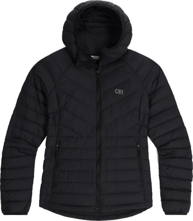 Transcendent Down Hoodie - Womens - black 1