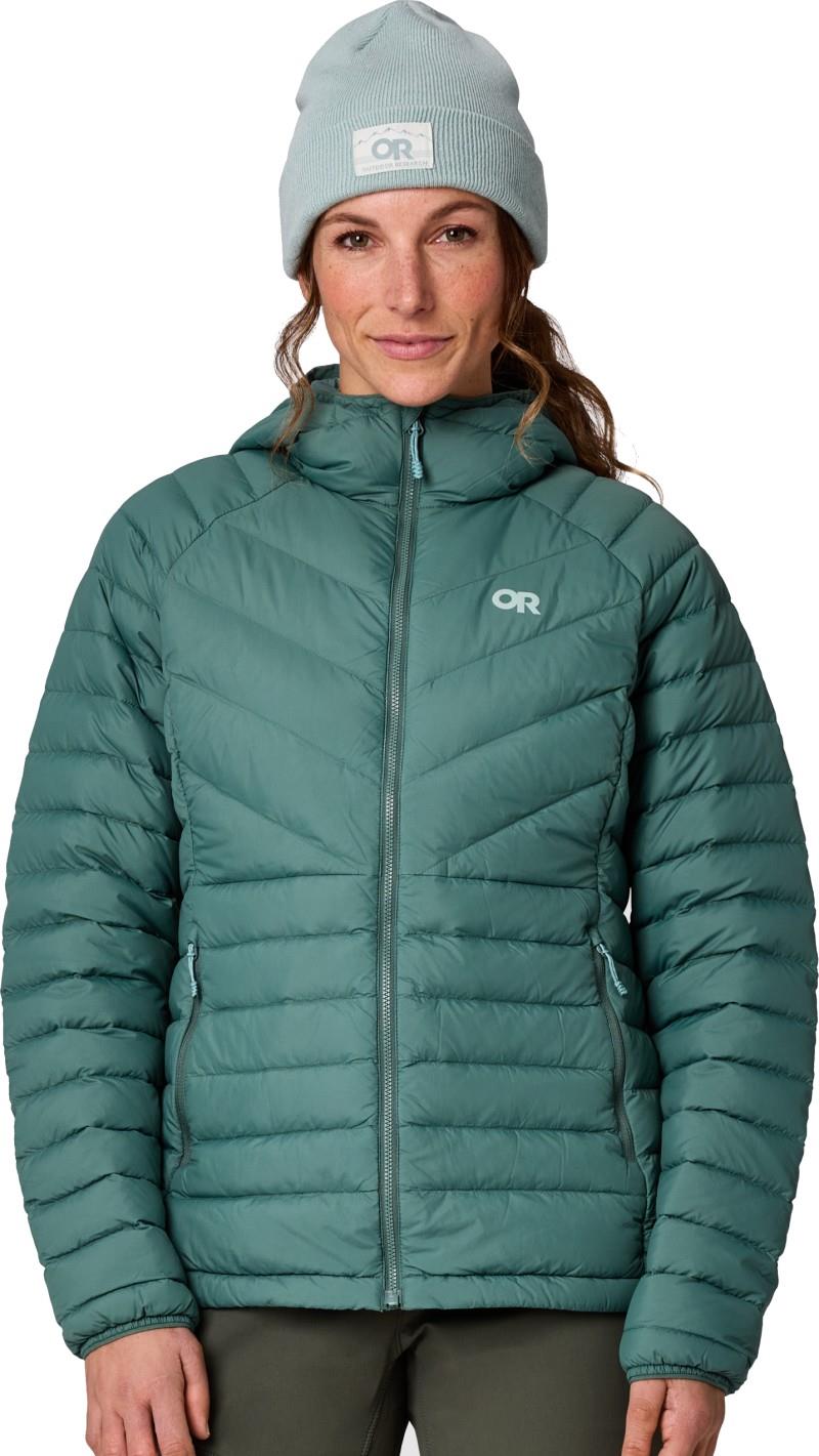 Transcendent Down Hoodie - Womens - malachite 1