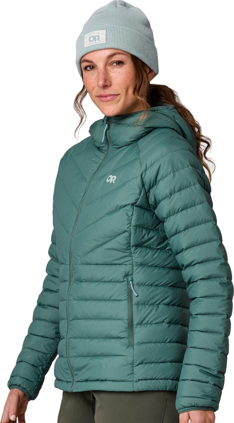 Transcendent Down Hoodie - Womens - malachite 1