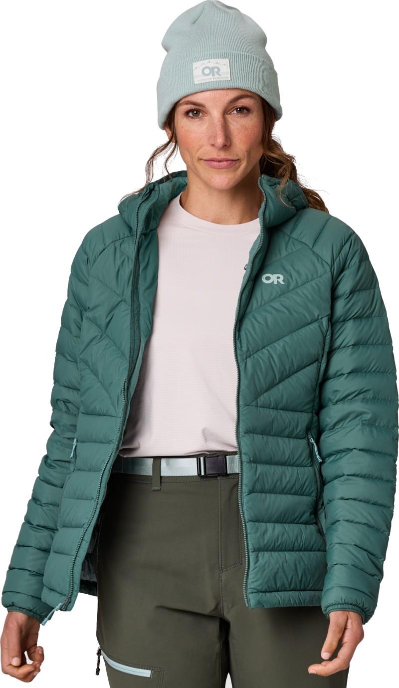 Transcendent Down Hoodie - Womens - malachite 1