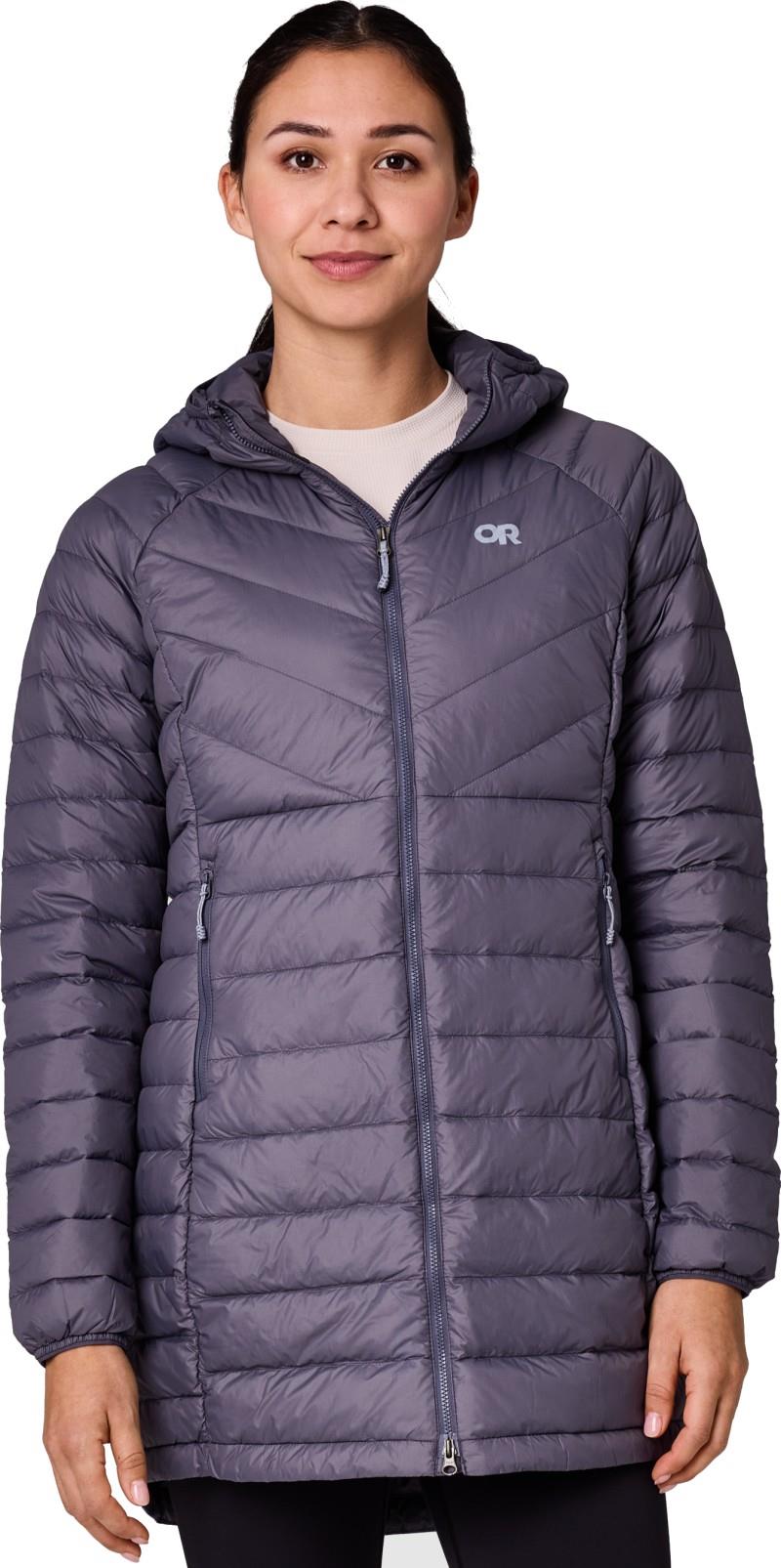 Transcendent Down Parka - Womens - smoky quartz 1