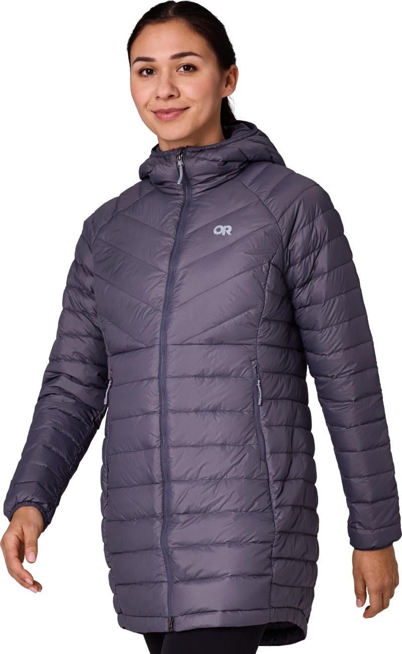 Transcendent Down Parka - Womens - smoky quartz 1