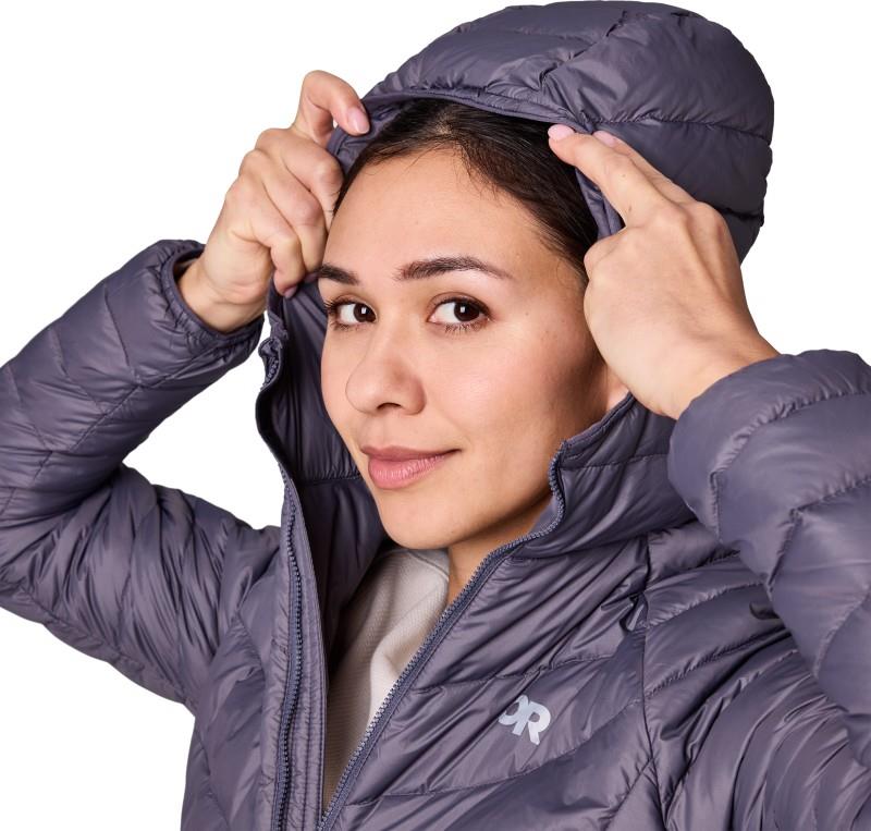 Transcendent Down Parka - Womens - smoky quartz 1