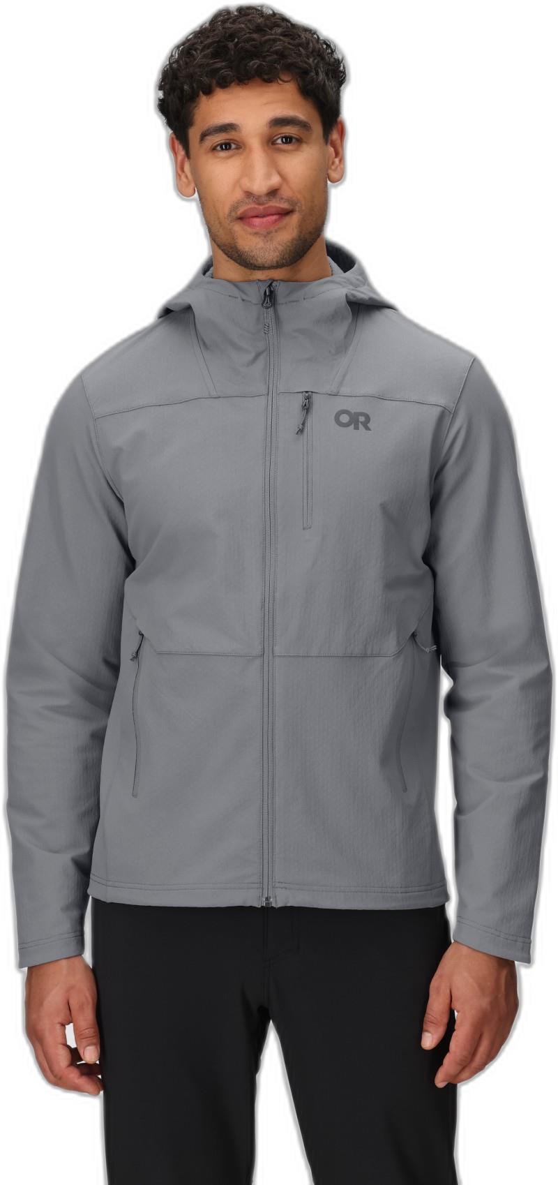 Ultima Softshell Hoodie - Mens - wolf grey 1