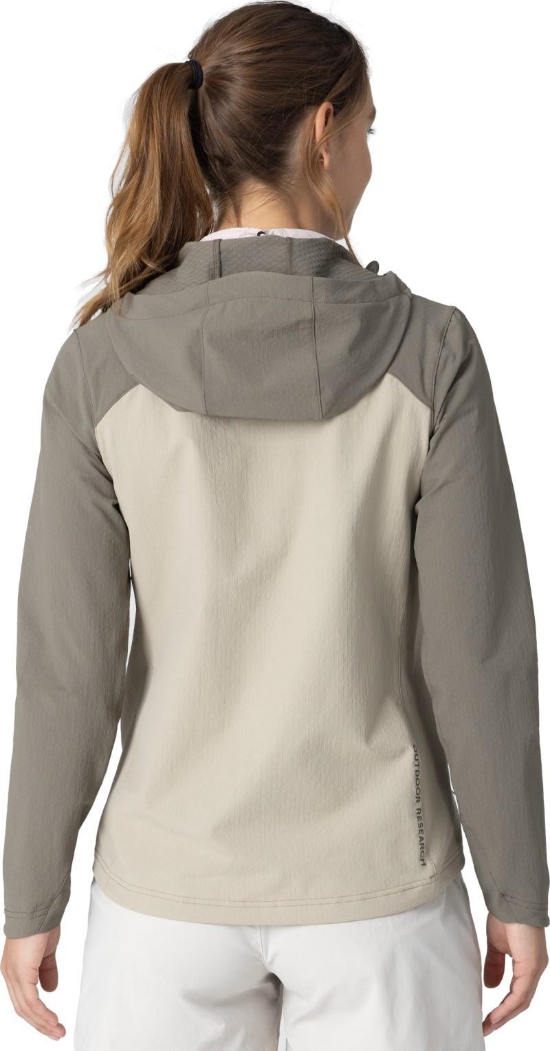 Ultima Softshell Hoodie - Womens - pro khaki / gravel 1
