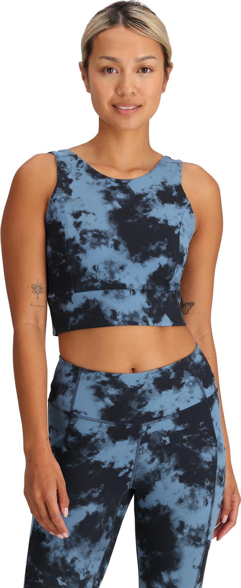 Vantage Printed Crop Top - Womens - Olympic Cloud Scape 2