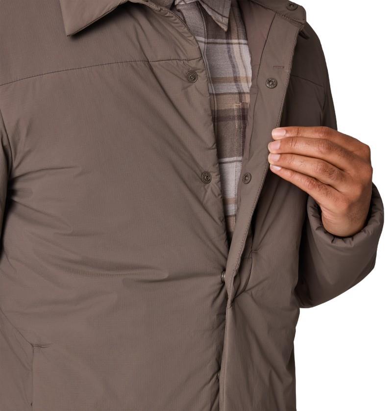 Vesper Insulated Shirt Jacket - Mens - gravel 1