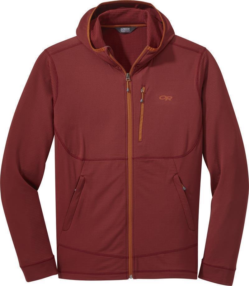 Vigor Full Zip Hoodie - Mens - Madder 1