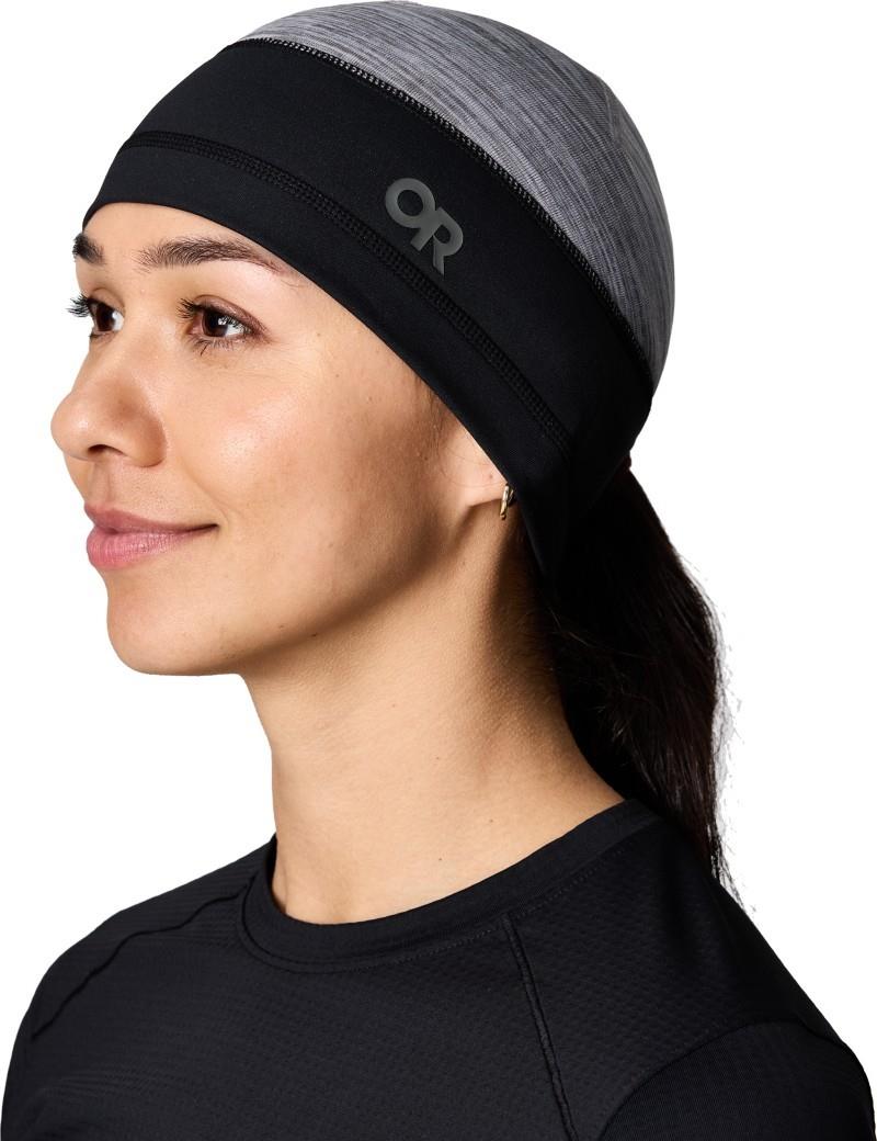 Vigor Grid Fleece Beanie - grey heather 1