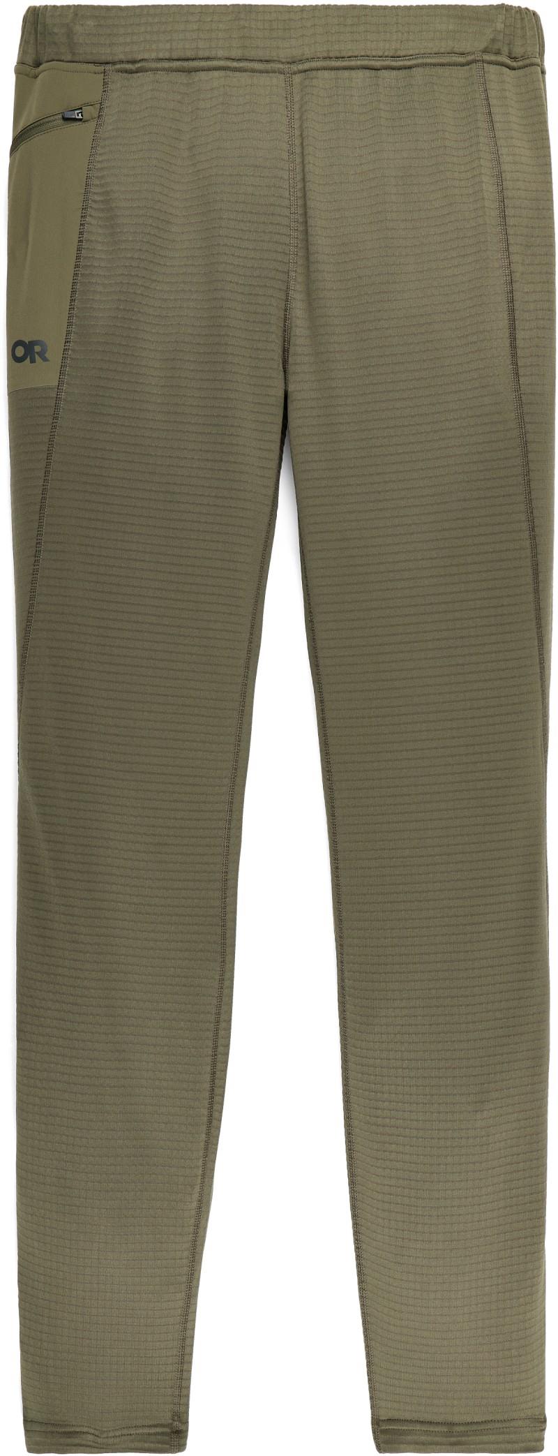 Vigor Grid Fleece Bottoms - Mens - ranger green 1