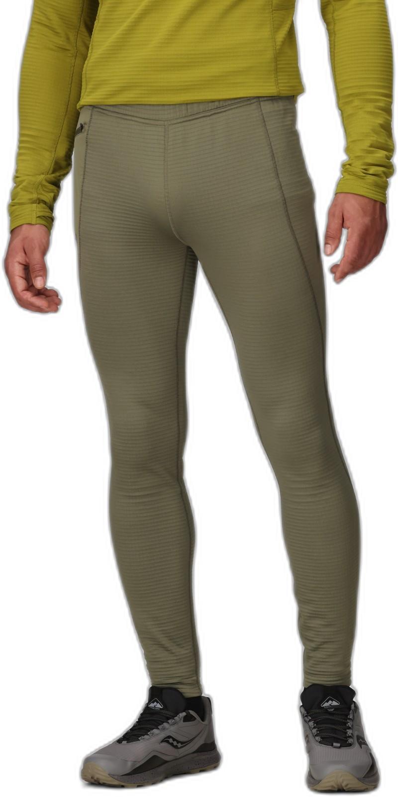 Vigor Grid Fleece Bottoms - Mens - ranger green 1