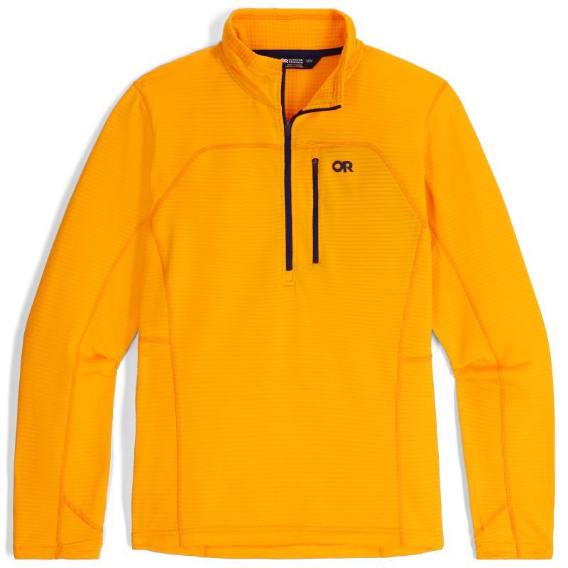 Vigor Grid Fleece Half Zip - Mens - Gold Nebula 1