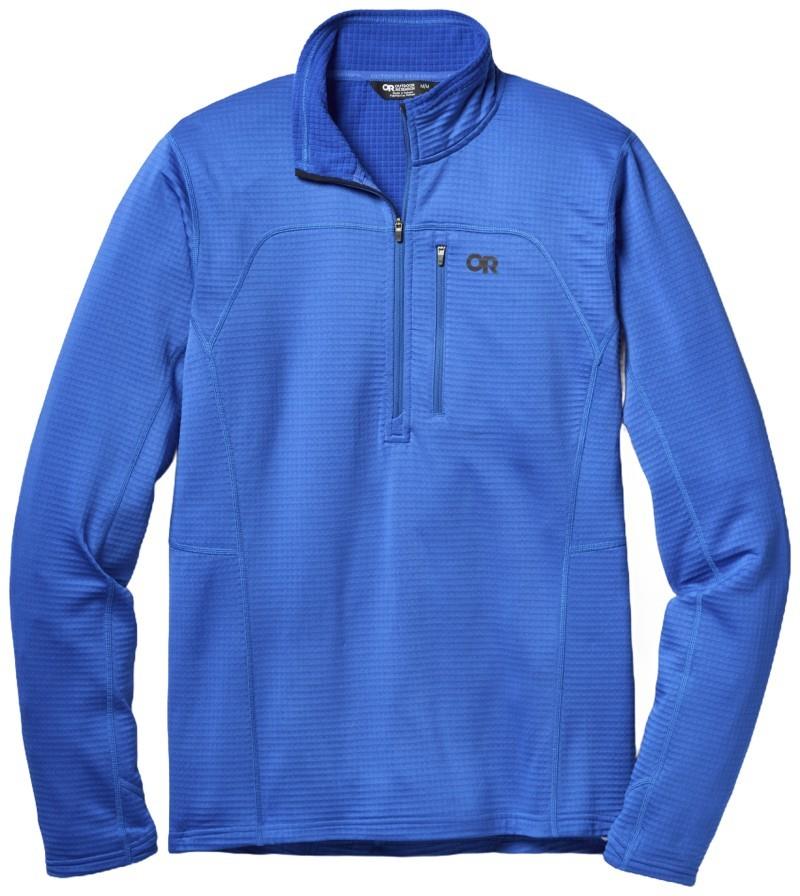 Vigor Grid Fleece Half Zip - Mens - azurite 1
