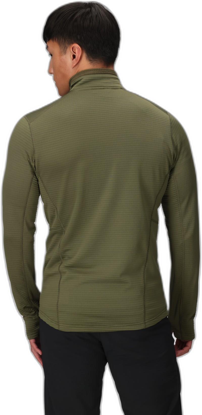 Vigor Grid Fleece Half Zip - Mens - ranger green 1