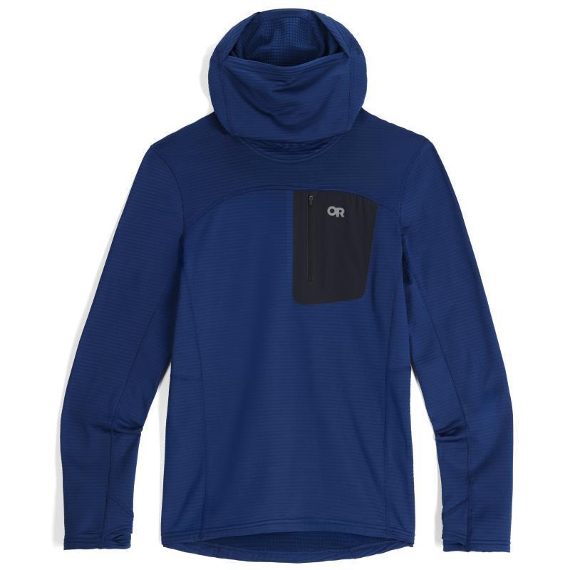 Vigor Grid Fleece Pullover Hoodie - Mens - Cenote 1