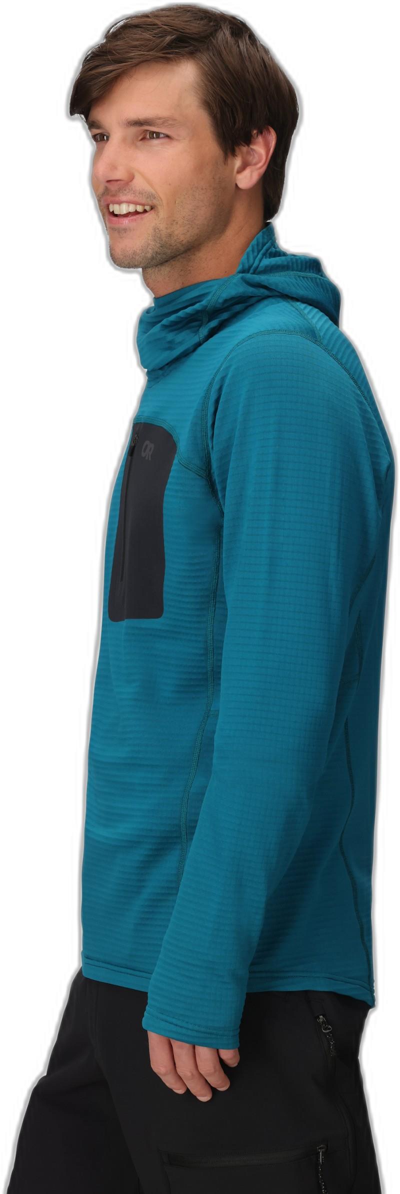 Vigor Grid Fleece Pullover Hoodie - Mens - aurora 1
