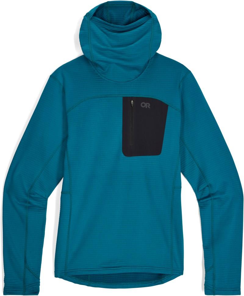 Vigor Grid Fleece Pullover Hoodie - Mens - aurora 1