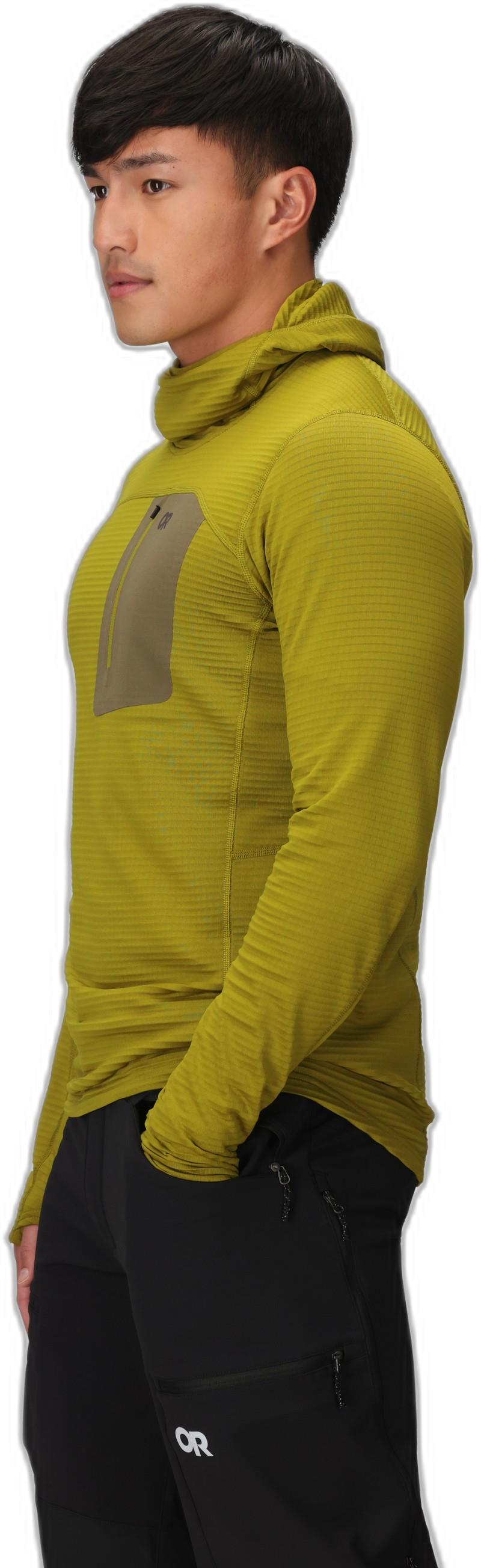 Vigor Grid Fleece Pullover Hoodie - Mens - rainforest 1