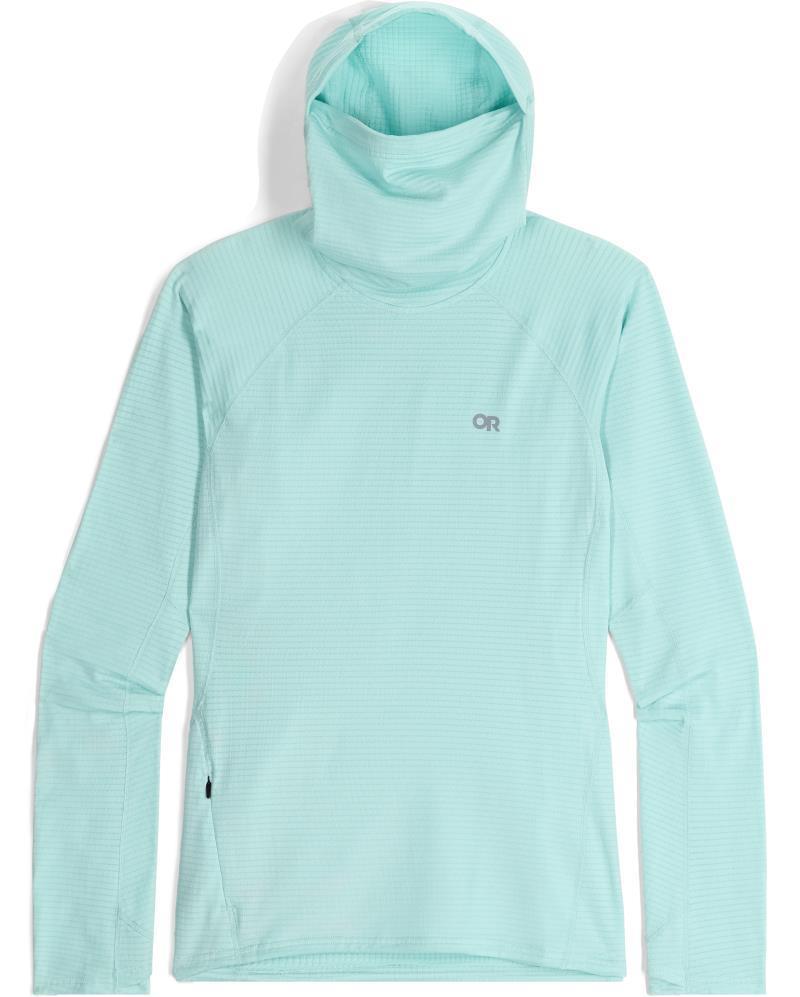 Vigor Grid Fleece Pullover Hoodie - Womens - Calcite 1