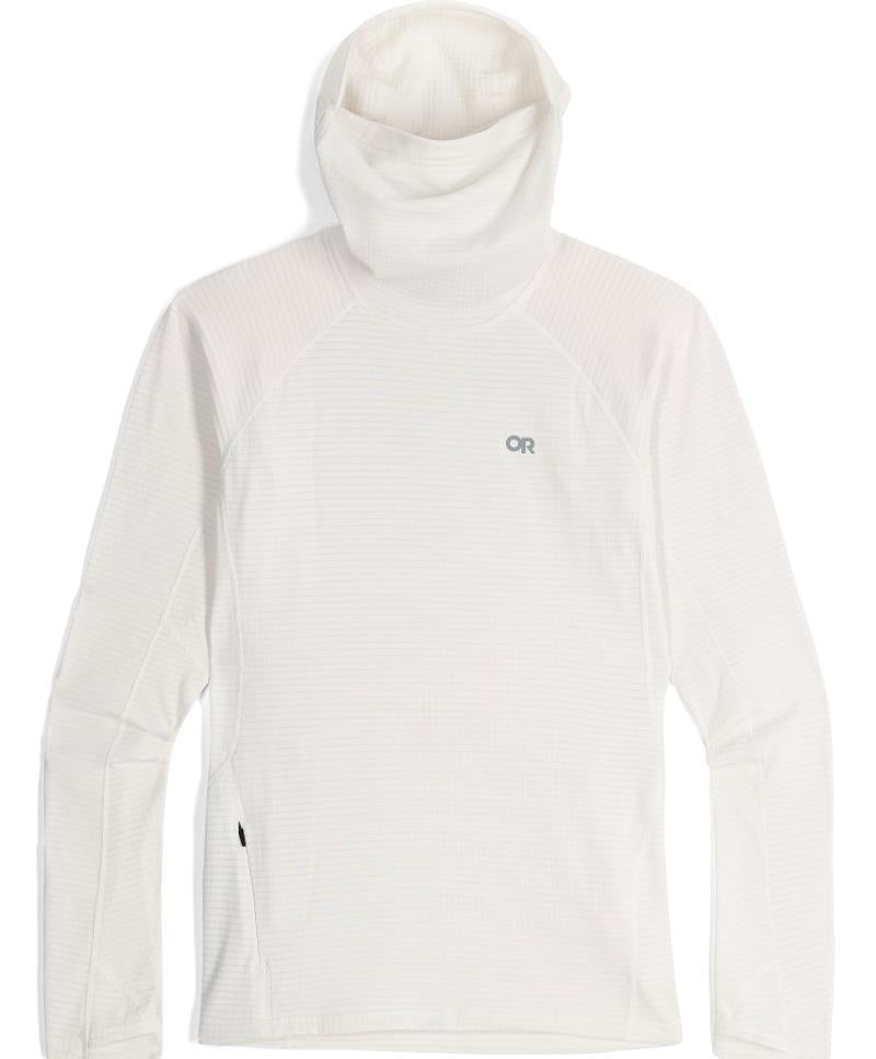 Vigor Grid Fleece Pullover Hoodie - Womens - Snow 1