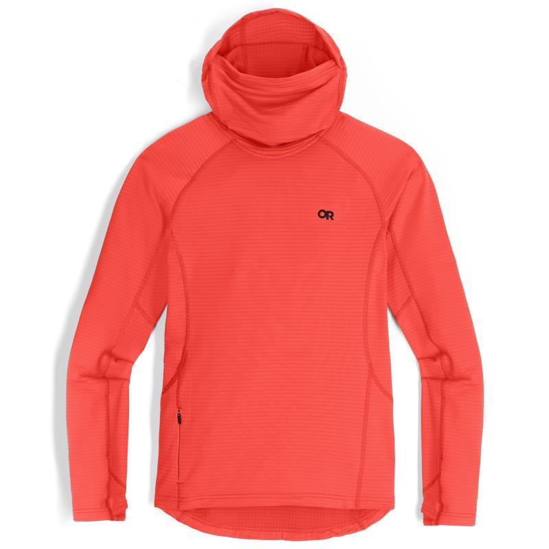 Vigor Grid Fleece Pullover Hoodie - Womens - Sunrise 1